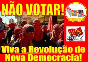 Cartaz do Boicote a Farsa Eleitoral